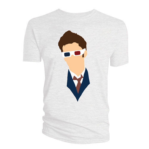 Doctor Who 10th Doctor 3D Glasses Vector T-Shirt